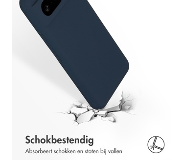Accezz Liquid Silicone Backcover Google Pixel 8 - Donkerblauw