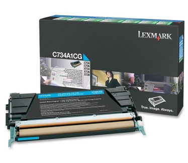 Lexmark C73x, X73x 6K cyaan retourprogr. tonercartr.
