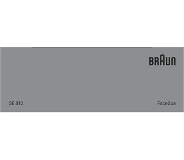 Braun Gesichtsepilierer Face 810