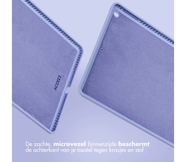 Accezz Liquid Silicone Backcover iPad 10.2 (2019 / 2020 / 2021) - Lila