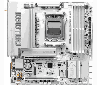 ASRock B850M Challenger WiFi White