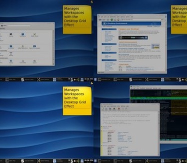 KDE 4 - The Desktopgrid Effect (410 pix)