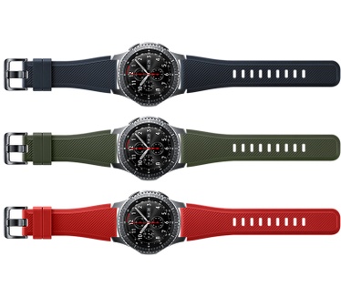 Samsung Gear S3 Silicone-Armband 22 mm - Standard Orange Red