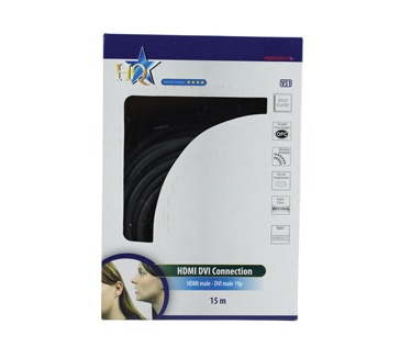 HQ Products HDMI Male19P-DVI Male 15.0m