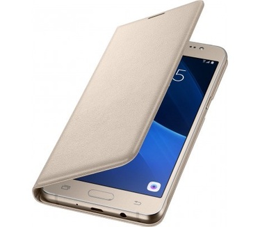 Samsung Galaxy J5 (2016) Flip Wallet - EF-WJ510PF - Gold