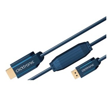 ClickTronic 1m DisplayPort/HDMI m/m