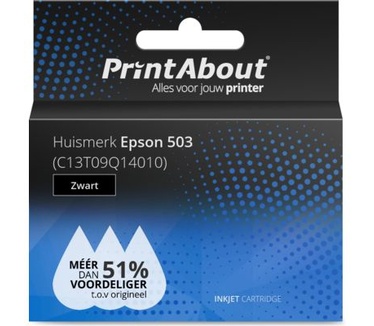PrintAbout Huismerk Epson 503 (C13T09Q14010) Inktcartridge Zwart
