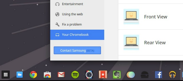 Hulpknop Chrome OS