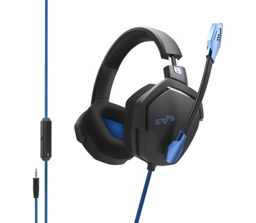 Energy Sistem ES Gaming Headset ESG 3 Blue Thunder Gamer Headset PC Headset met cirkelvormige oorkussens (Deep Bass, Cloth Ear Pads, Crystal Clear Sound), blauw