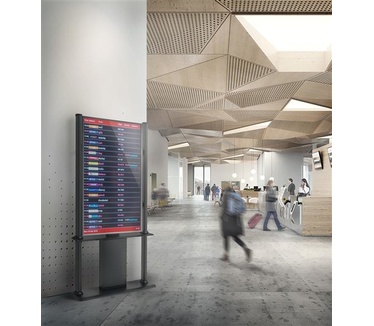Startech.com Digital signage display standaard vergrendeling zwart