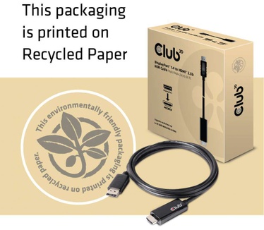 Club 3D CLUB3D DisplayPort 1.4 naar HDMI 2.0b HDR Kabel 2 meter M/M (CAC-1082)