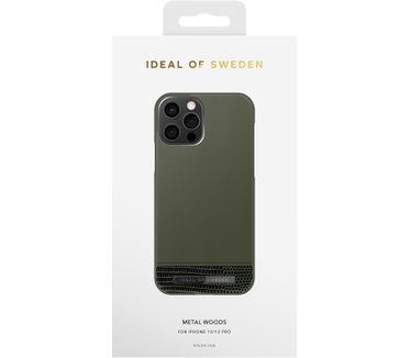 iDeal of Sweden Metal Woods (iPhone 12/12 Pro) Grijs