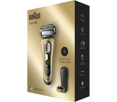 Braun Series 9 Elektrisch Scheerapparaat 9299s, Oplaadstandaard En Reisetui - Geschenkeditie Goud