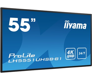 Iiyama ProLite ProLite LH5551UHSB-B1 55" Class (54.6" viewable) LED-backlit LCD-scherm - 4K - for digital signage