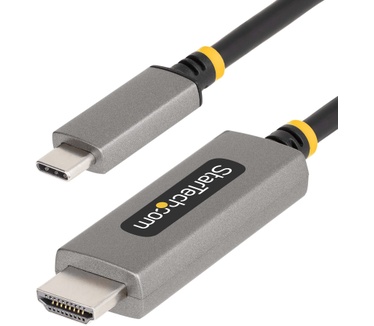 Startech.com 2m USB-C naar HDMI Adapter Kabel, 8K 60Hz, 4K 144Hz, HDR10, USB Type-C naar HDMI 2.1 Video Converter Kabel, USB-C DP Alt Mode/USB4/Thunderbolt 3/4 Compatibel, USB-C Laptop naar HDMI Monitor