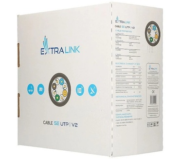Extralink CAT5E UTP (U/UTP) V2 INDOOR TWISTED PAIR 100M