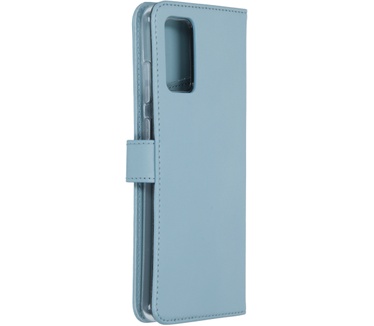Selencia Echt Lederen Bookcase Samsung Galaxy S20 Plus - Lichtblauw