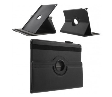 qMust Rotating 360 Case Apple iPad Pro - Folio hoes met stand - zwart