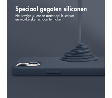 Accezz Liquid Silicone Backcover met MagSafe Samsung Galaxy S26 Plus - Donkerblauw