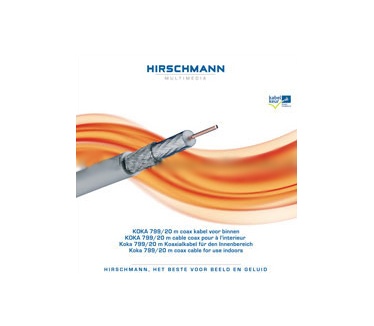 Hirschmann KOKA 799 Coax 20m Grijs