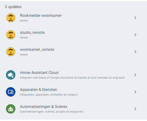 Zigbee updates in home assistant