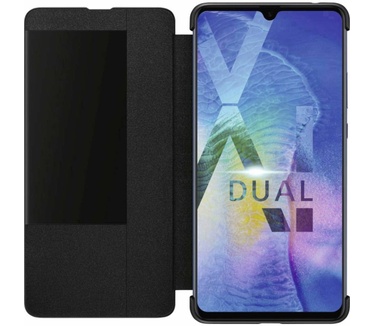 Huawei Mate 20 X S-View Book Cover  Zwart