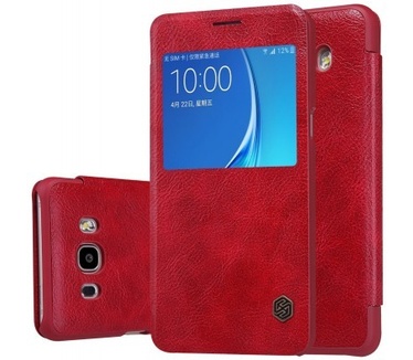 Nillkin Leather Case Samsung Galaxy J5 (2016) - Qin Series - Red