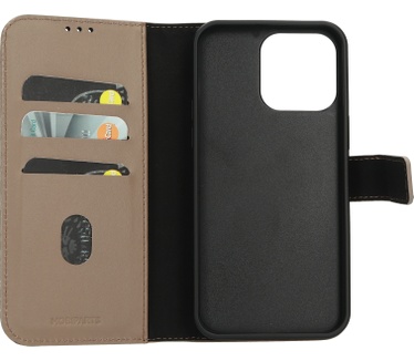 Mobiparts Leather 2 in 1 Wallet Case Apple iPhone 15 Pro Max Taupe