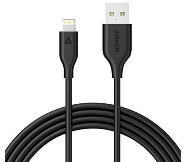 Anker Kevlar Lightning kabel MFI - 1.8M - Black