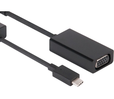 Club 3D USB 3.1 Type C naar VGA Actieve Adapter Zwart