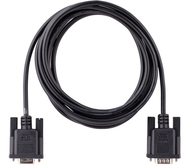 Startech.com 3m RS232 Serial Null Modem Kabel, Seriële Crossover Kabel met Al-Mylar Afscherming, DB9 Seriële COM Poort Kabel Female naar Male, Compatibel met DTE Apparatuur, Zwart, F/M