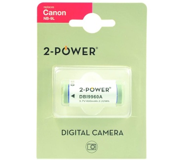 2-Power Digital Camera Battery 3.7v 600mAh