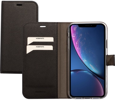 Mobiparts Saffiano Wallet Case Apple iPhone XR Black