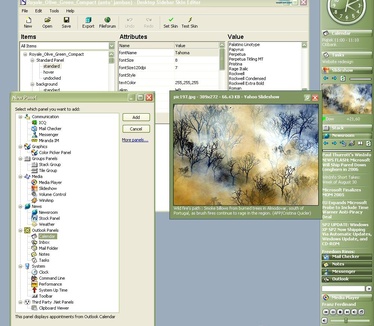 Desktop Sidebar screenshot