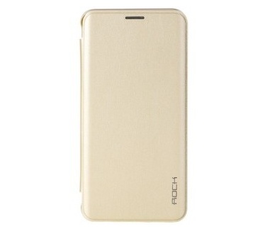 Rock Samsung Galaxy S6 edge Plus Leather Case - Touch Series Gold