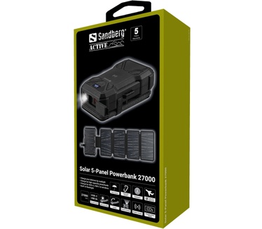 Sandberg Solar 5-Panel Powerbank 27000