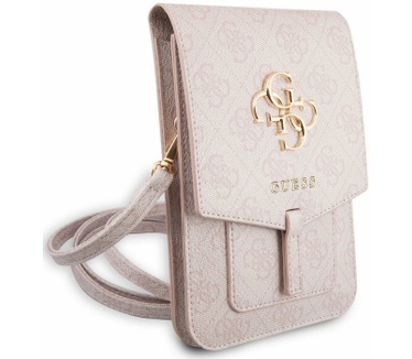 Guess 4G Metal Logo Heuptas met Riem (Scherm tot 7 Inch) - Roze Roze