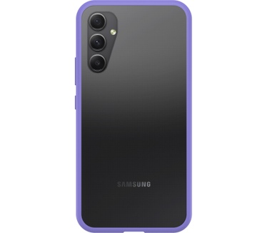 Otterbox OtterBox React-hoesje voor Galaxy A34 5G, schokbestendig, valbestendig, ultradun, beschermende, getest volgens militaire standaard, Antimicrobieel, Purplexing