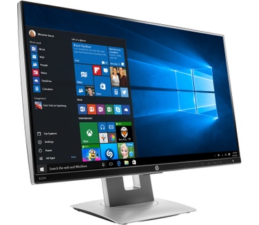 HP EliteDisplay E230t Zilver, Zwart