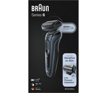 Braun Series 6 60-N1000s Elektrisch Scheerapparaat, Grijs