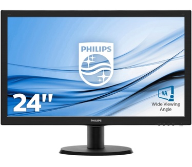 Philips LCD-monitor 243V5QSBA/00 Zwart