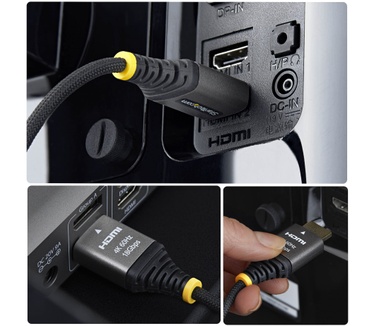 Startech.com 2m Premium Gecertificeerde High Speed HDMI Kabel, Ultra Flexibele Gevlochten High Flex HDMI Kabel, 4K 60Hz / 1440p 144Hz met HDR10 / ARC, 18Gbps