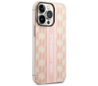 Karl Lagerfeld Monogram Back Case iPhone 14 Pro Max (6.7") Roze Roze