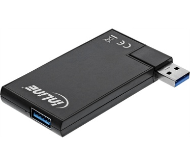 InLine 180 Twist Hub USB 3.0 - 4 Port - drehbar - schwarz