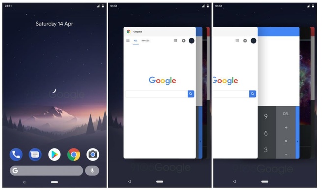 Renders van knoppen in Android P