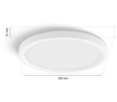Philips Hue Devote slanke plafondlamp S 2-pack