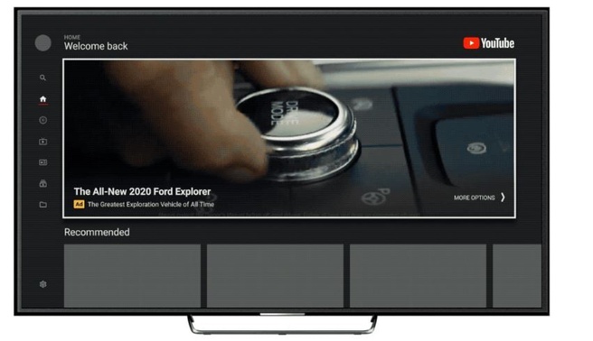 YouTube Masthead op smart-tv