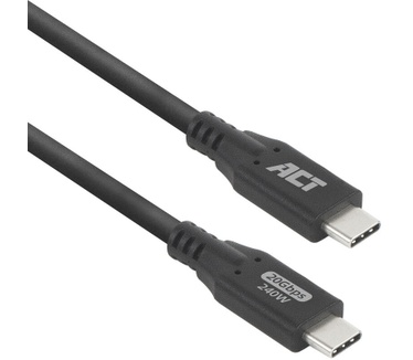 ACT USB4 20Gbps 240W USB Type-C kabel, 1 meter