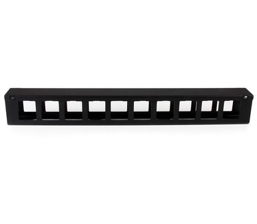 Startech.com 1U horizontale vingergoot-kabelpaneel met afdekking