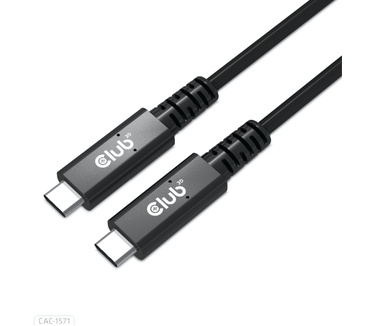 Club 3D CAC-1571 USB4 Type-C Gen3x2 40Gbps 8K60Hz 100W PowerDelivery Zwart